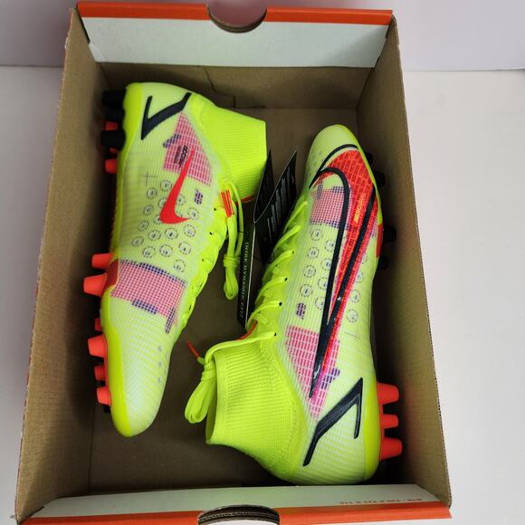 Nike Superfly 8 Elite AG Volt Bright Crimson Size 9 Men main image 3